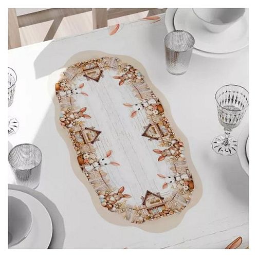 Bieżnik Lapin 30 x 60 cm DomoweTekstylia | WNL603 060 | Święta Wielkanoc na Arena.pl