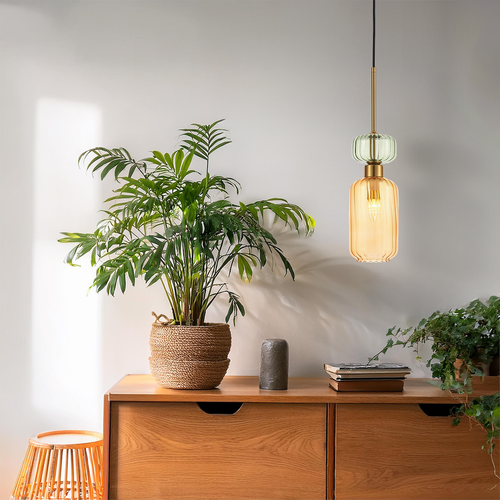 Lampa wisząca MOLLY AMBER 1xE14 na Arena.pl