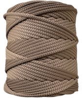 Sznurek Poliestrowy Płaski Mokka 5mm 100m