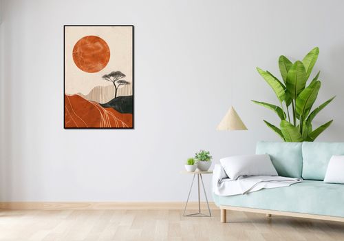 Plakat 67,5x100cm Afrykański Zachód Słońca na Arena.pl
