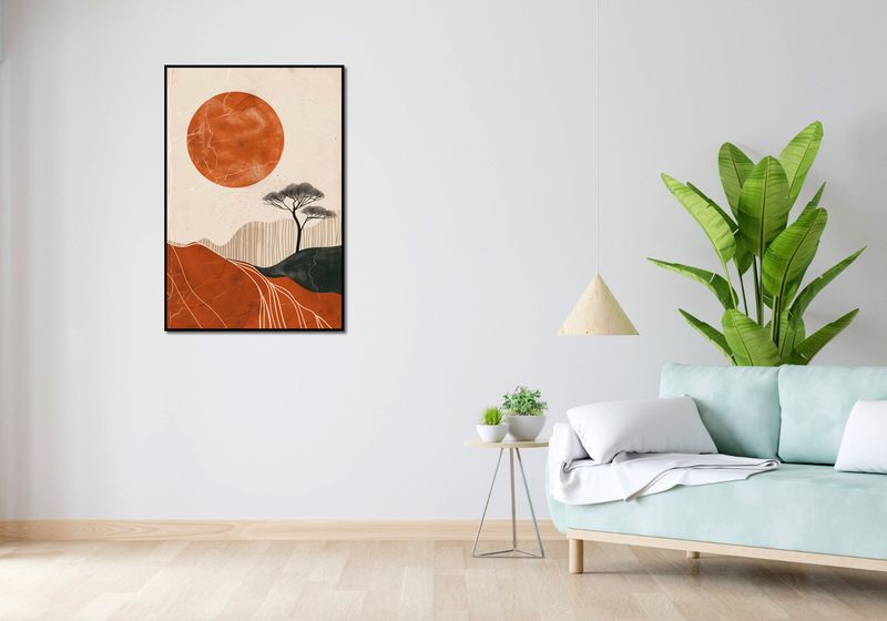 Plakat 67,5x100cm Afrykański Zachód Słońca zdjęcie 4