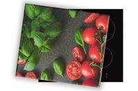 SZKLANA DESKA NA KUCHENKĘ 80x52 059B POMIDORY