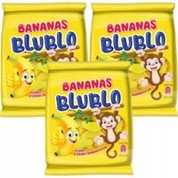 Blublo Żelki pianki bananki 80 g x 3 sztuk