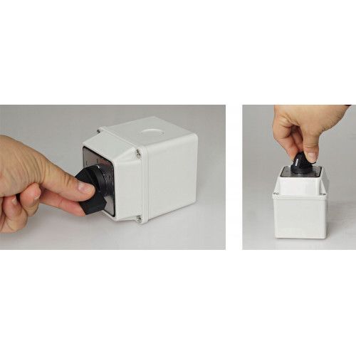 ŁĄCZNIK KRZYWKOWY 16A L-0-P 3P IP65 OBUDOWA 70x70 na Arena.pl