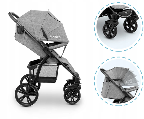 Wózek Spacerowy Lionelo Annet Moskitiera Duże Koła na Arena.pl