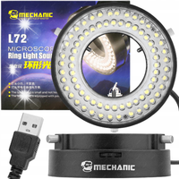 REGULOWANE OŚWIETLENIE DO MIKROSKOPU LAMPA MECHANIC L72 72xLED 62mm BLACK