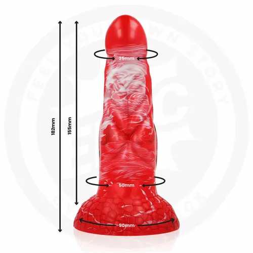 epic agnis crimson fire silikonowy model anatomiczny 182 mm czerwony na Arena.pl