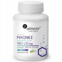 Aliness MAGNEZ ORGANICZNY TRIO + B6 TAURYNIAN JABŁCZAN CYTRYNIAN 100 KAPS