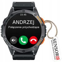 ZEGAREK MĘSKI SMARTWATCH Z GPS WODOODPORNY SPORT ROZMOWY KOMPAS LATARKA PL