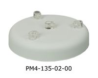 Podsufitka metalowa 4 otwory 135mm kolor biały