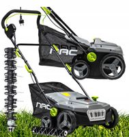 WERTYKULATOR AERATOR OGRODOWY KOSZ DO OGRODKA TRAWY GLEBY DOMOWY WYGODNY