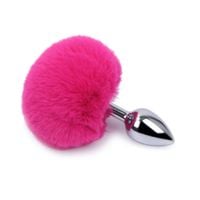 Butt Plug Pink Bunny Tail