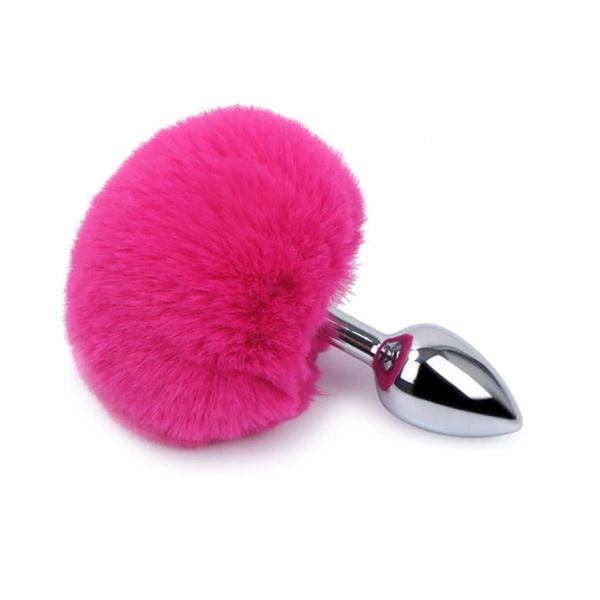 Butt Plug Pink Bunny Tail zdjęcie 1