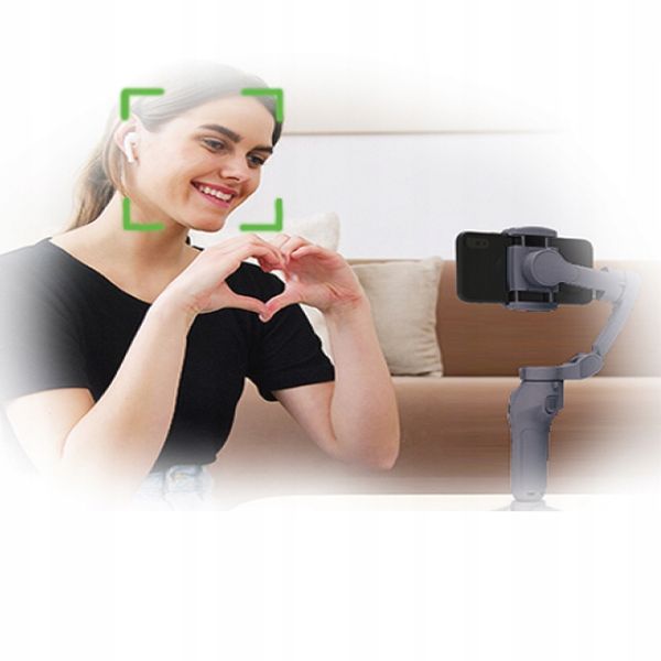 GIMBAL DO TELEFONU RĘCZNY STABILIZATOR OBRAZU iOS ANDROID SKŁADANY SELFIE zdjęcie 8