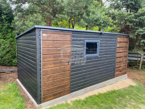 Schowek Domek ogrodowy 4x2m wiata 1m okno dach GP622 na Arena.pl