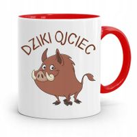 Kubek Czerwony Dla Taty Ojca Dziki Ojciec Prezent Z Nadrukiem Ze Zdjęciem