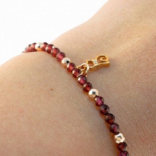 "Bransoletka GRANAT HEMATYT 925" na Arena.pl