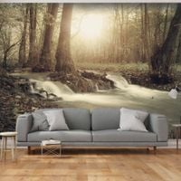 Fototapeta - Leśna kaskada 100x70