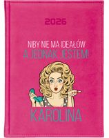 KALENDARZ A5 2026 DZIENNY KSIĄŻKOWY Z TWOIM NADRUKIEM TEKSTEM IMIENIEM