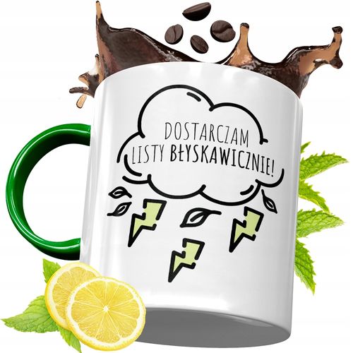 Kubek Zielony Dla Listonosza Na Prezent Urodziny Z Nadrukiem Ze Zdjęciem na Arena.pl