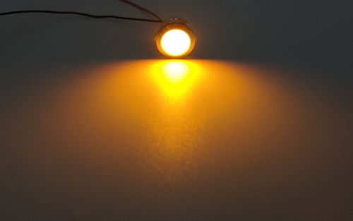 Lampka kontrolna deski rozdzielczej LED kolory 22mm Pomarańczowy na Arena.pl