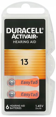 36x BATERIE DO APARATÓW SŁUCHOWYCH DURACELL ACTIVAIR TYP 13 na Arena.pl