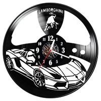 Zegar ścienny z płyty winylowej Lamborghini 798.14