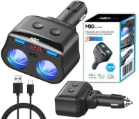 ROZDZIELACZ GNIAZDA ZAPALNICZKI 12-24V 3xUSB QC PD