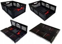 skrzynka składana 600x400x219mm czarna