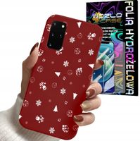 ETUI DO SAMSUNG S20+ plus - ŚWIĄTECZNE WZORY CHOINKA MIKOŁAJ + FOLIA