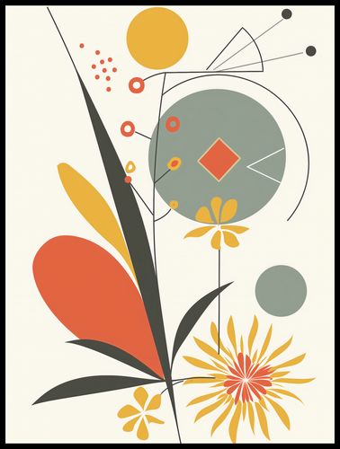Plakat 60x80cm Geometryczny Ogród na Arena.pl