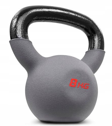 Kettlebell 8kg kettle odważnik żeliwny ciężarek do ćwiczeń crossfit mocne na Arena.pl