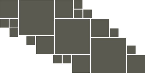 Dekoracyjne Lustro Akrylowe Kwadraty na Arena.pl