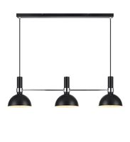 LAMPA wisząca LARRY 106855 Markslojd metalowa OPRAWA zwis kopuły belka chrom czarna