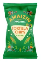 Chipsy Tortilla Kukurydziane Solone Bezglutenowe BIO 150 g - Amaizin