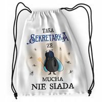 Plecak Dla Sekretarki Sportowy Szkolny Worek Torba Z Nadrukiem Ze Zdjęciem