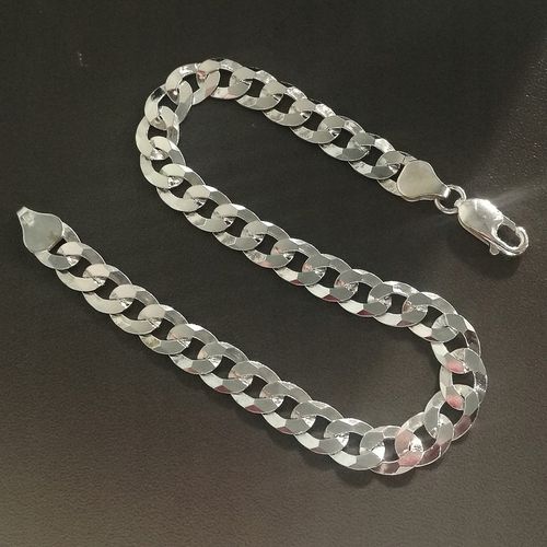 Bransoletka Srebrna Pancerka 925 Pełna Diamentowana 7,50 mm Grawer Gratis na Arena.pl