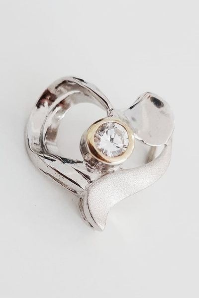 SREBRNA ZAWIESZKA DO ŁAŃCUSZKA SERCE 925 TT-55C zdjęcie 3