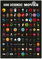 Plakat Zdrapka - 100 Kultowych Filmów - Wersja Angielska