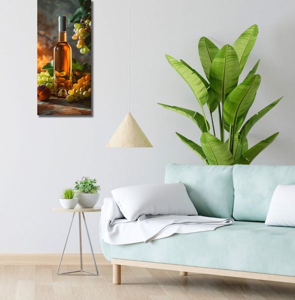 Obraz 30x70cm Bursztynowe Wino zdjęcie 2