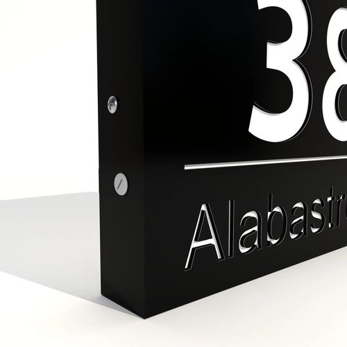 Podświetlany numer domu tabliczka tablica adresowa adres KML LED 30x20 na Arena.pl