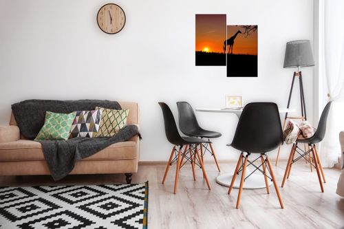 Obraz Płótno 60X60 Młoda Żyrafa na Arena.pl