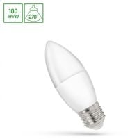 Żarówka LED Świecowa E-27 230V 1W Barwa Zimna SpectrumLED WOJ+14456
