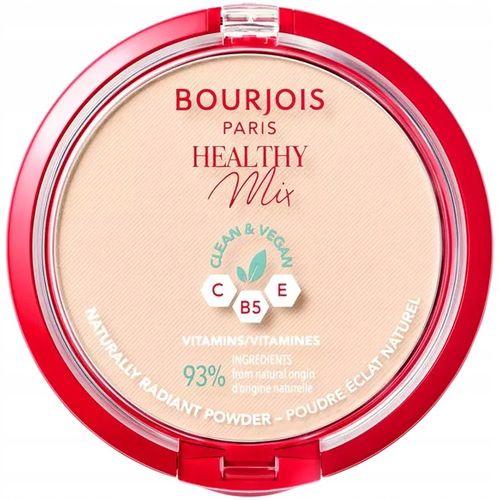 Bourjois Puder Prasowany Healthy Mix 01 Ivory z Witaminami B5, C i E na Arena.pl