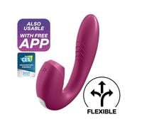 wibrator ze stymulatorem sunray connect app berry satisfyer