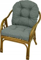 PODUSZKA NA FOTEL RATTANOWY BAHAMA WIKLINOWY szary