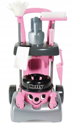 WÓZEK DO SPRZĄTANIA HETTY DLA DZIECI ZESTAW XXL ODKURZACZ MOP WIADRO CASDON na Arena.pl