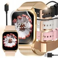 SMARTWATCH ZEGAREK DAMSKI ROZMOWY CIŚNIENIE PULS SPORT ZDROWIE