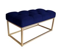 Ławka CHESTERFIELD LOFT podstawa złota pufa podnóżek MG16