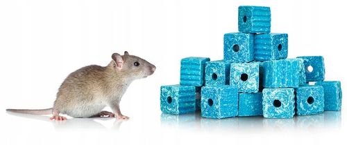 SILNA TRUTKA NA MYSZY I SZCZURY MURIBROM BRODIFAKUM KOSTKA WOSKOWA 1,5 na Arena.pl